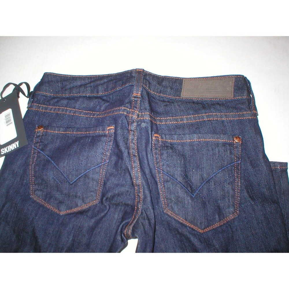 New Womens NWT William Rast Designer Jeans 24 Skinny Dark Rome Made in USA